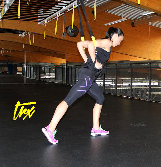 trx isabel del barrio on my training shoes