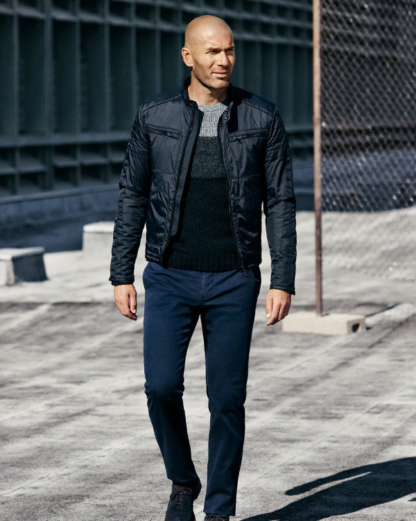 zidane mango man moda hombre futbol jerseys abrigos guapo