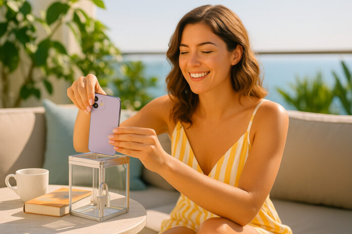 cómo desconectar del móvil en vacaciones